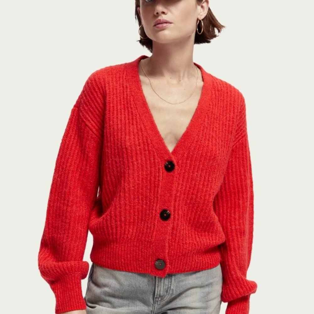 Scotch & Soda Red Cardigan | M